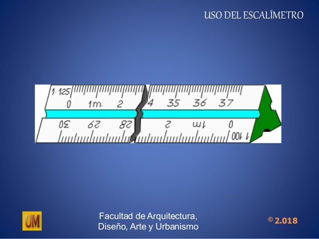 uso del escalimetro